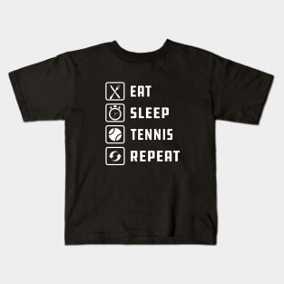 Tennis Player - Eat Sleep Tennis Repeat Kids T-Shirt